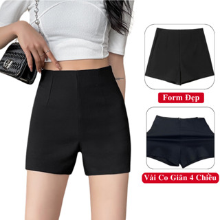 Quần Short Dance Nữ Lưng Cao Co Dãn 4 Chiều Madela Ôm Eo.Quần Đùi Lưng Cao Khoá Sau Tôn Dáng Phong Cách Hàn Quốc
