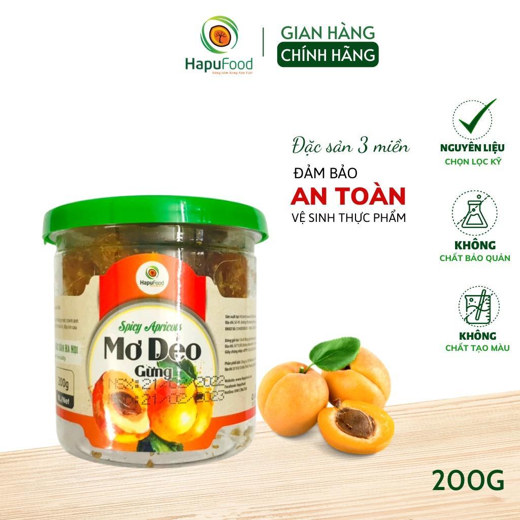 Mơ dẻo gừng HAPUFOOD 200g - thơm ngon dẻo ngọt