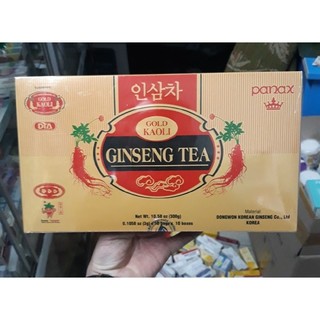 Trà nhân sâm Gold Kaoli Ginseng Tea Hộp 100 gói tăng cường sức khỏe - Nguyên liệu nhập khẩu Hàn Quốc