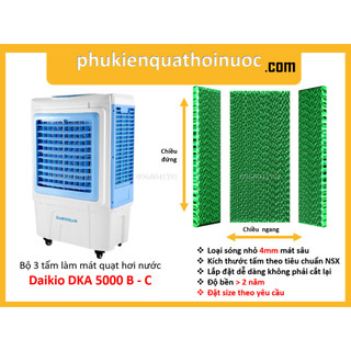 Bộ 3 tấm làm mát cho quạt hơi nước daikio dka - 05000c
