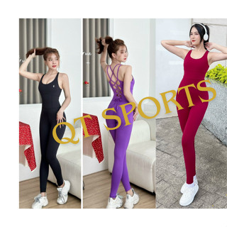 Bộ tập yoga jumpsuit - Bộ jum liền thân tôn dáng- Yoga