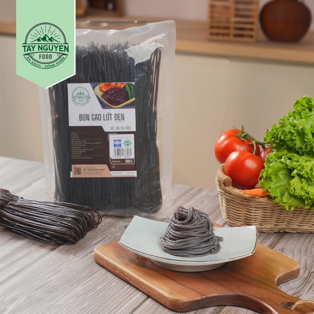 Bún gạo lứt đen Cao Bằng eatclean Tây Nguyên Food - Việt Nam 500g/1kg