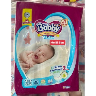 [HÀNG TẶNG] Tã Dán Bobby Siêu Thấm Khô Thoáng Size XS38/XS70 miếng cho bé dưới 5kg