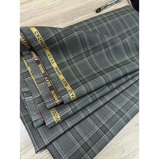 Vải wool caro dùng may quần tây veston - vải wool nhập khẩu cao cấp