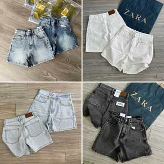 Quần short jeans lưng cao ZR dư xịn