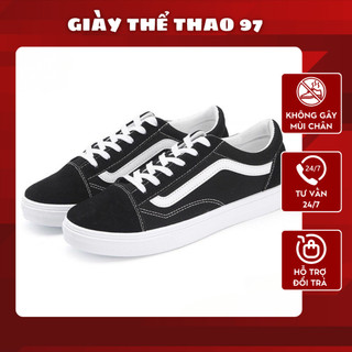 Giày thể thao vns old skool đen trắng cho cả nam và nữ được tặng hộp giày thể thao97