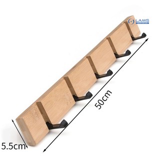 Móc treo quần áo, khăn gắn tường bằng gỗ loại móc gập [dùng cho phòng ngủ, tủ quần áo, nhà tắm, nhà bếp]