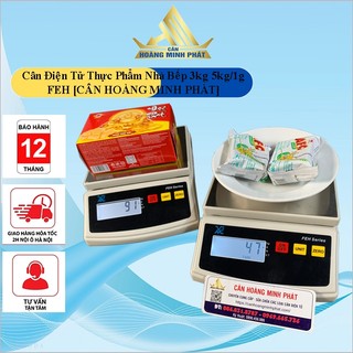 Cân Điện Tử Nhà Bếp 1kg 3kg 5kg FEH, Siêu bền, Chính Xác, dùng cho gia đình nhà hàng, cân đồ ăn