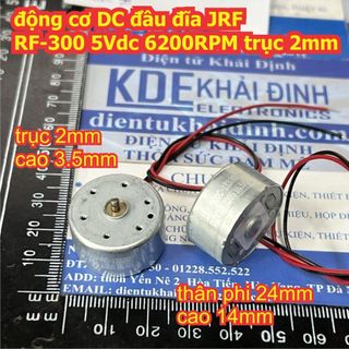 3 cái động cơ DC đầu đĩa RF-300-11420 5Vdc 6200RPM trục 2mm kde3038