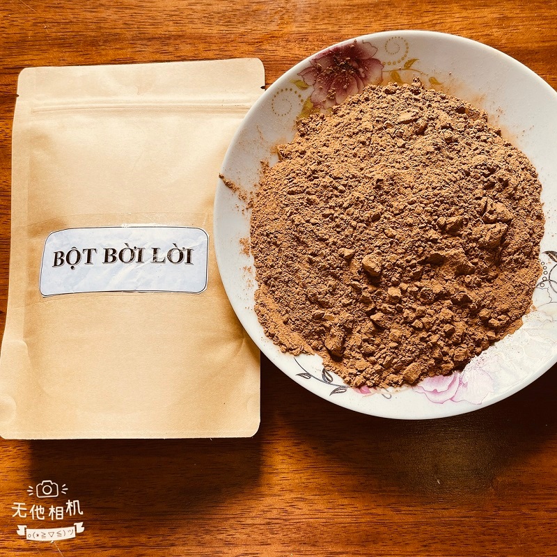 Bột bời lời tây nguyên bột keo tạo sánh bồ hòn và dược liệu gội đầu
