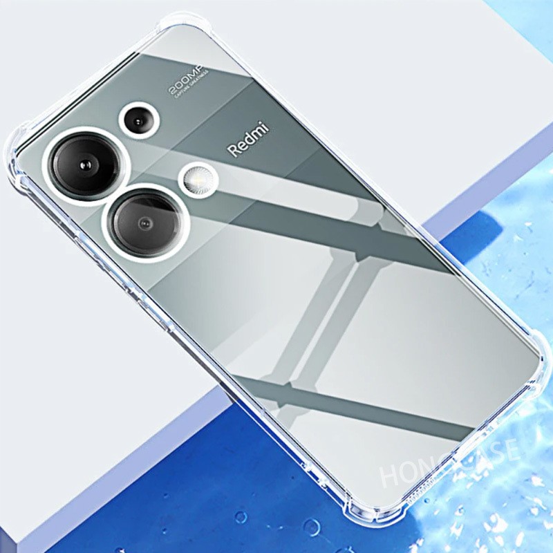 Ốp lưng Xiaomi Redmi Note 13 Pro 4G 5G dẻo trong suốt chống sốc dày dặn cao cấp bảo vệ điện thoại chống va đập