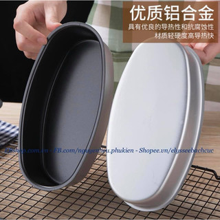 Khuôn Oval D08 Khuôn làm bánh chống dính đen
