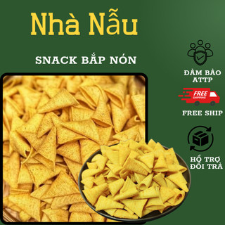 Snack tam giác Nhà Nẫu, bánh snack chớp nón thơn ngon, đậm vị.bim bim tam giác, bánh bắp nón cả nhà đều thích