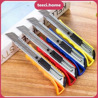 Sỉ Dao Cắt Dọc Giấy Dao Rọc Bỏ Túi Thủ Công Học Sinh Văn Phòng Chuyên Dụng Lưỡi Thép 15*2,7 cm TEECI U178
