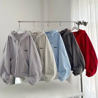 Áo Khoác Hoodie TÚI NGƯỢC DESSUU Xám Chì form Ngắn Boxy dáng rộng khoác ngoài cho nam và nữ mùa hè chông nắng