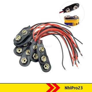 Dây đế pin 9v, nắp pin 9v ra dây cấp nguồn cho thiết bị thí nghiệm