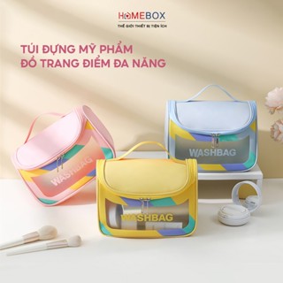 Túi Đựng Mỹ Phẩm Đồ Trang Điểm Trang Sức Du Lịch Có Ngăn, Túi Đựng Đồ Du Lịch WASHBAG Chống Nước