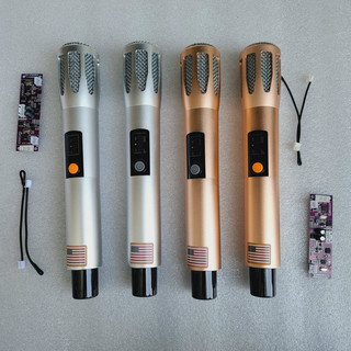 Micro lắp loa kéo cao cấp UHF 2024 (Mic sóng mạch, hát nhẹ chống hú rất tốt, thân nhôm rất chuyên nghiệp)