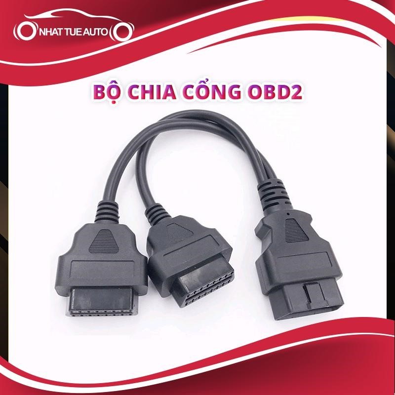 DÂY CHIA CỔNG OBD2 DÙNG CHO Ô TÔ, XE HƠI. DÂY CÁP OBD2 CHIA 2 CỔNG TIỆN LỢI