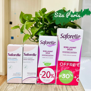 Dung dịch vệ sinh phụ nữ Saforelle full size chăm sóc da nhạy cảm hương dịu nhẹ, hàng nội địa pháp_Sữa Paris Aderma