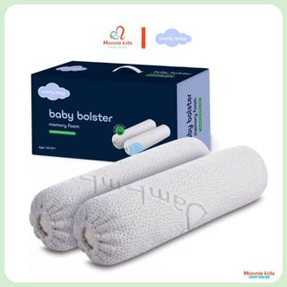 Gối chặn 2in1 Comfybaby cho bé sơ sinh 40x10cm, gối ôm sợi tre kháng khuẩn an toàn - Monnie Kids