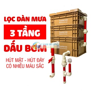 Lọc thùng totelife - lọc dàn mưa - lọc thùng nhựa cho hồ cá - dấu bơm - có hút mặt hút đáy