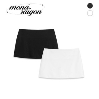 Chân váy chữ A thun gân kiểu Hàn MONÁ - CARDI SKIRT