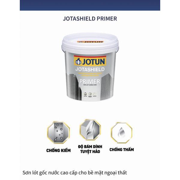 Sơn lót ngoại thất Jotun JOTASHIELD PRIMER 5L//17L, sơn lót chống kiềm, chống thấm, độ bám dính tuyệt hảo