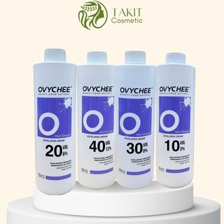 Ovychee oxy trợ nhuộm bạc hà 1000ml 3% - 6% - 9% 12% lên màu nhanh,màu sáng bóng, không sót, an toàn