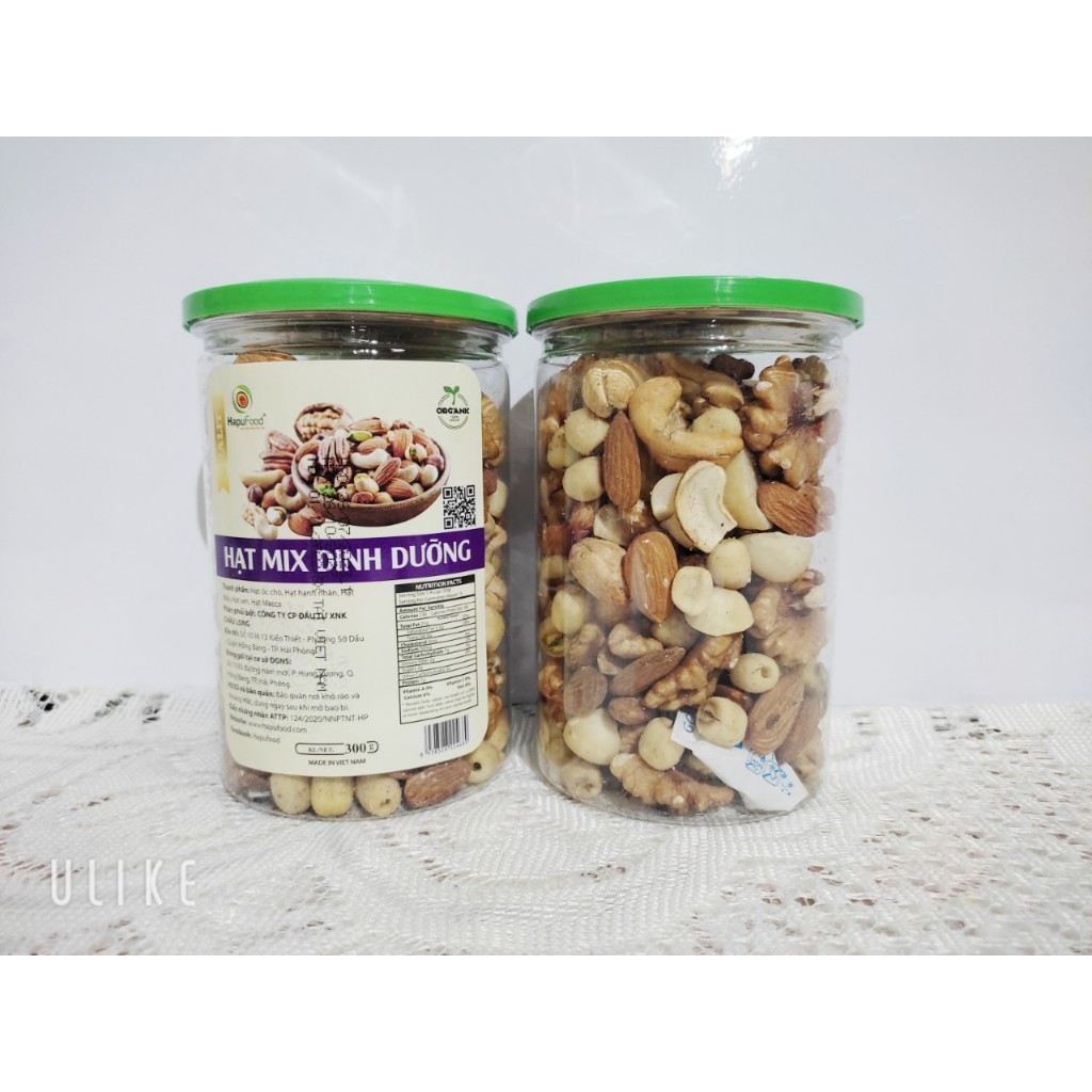 Hạt mix dinh dưỡng 5 loại hạt HAPUFOOD 300g - thơm ngon, dinh dưỡng