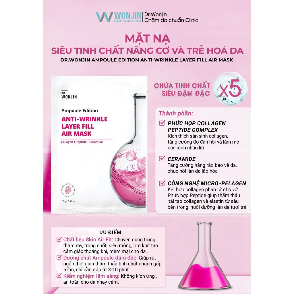 [Mã SGMST15K giảm đến 15K đơn 99K] Mặt Nạ Dưỡng Da Chuyên Sâu WonJin Mask 30g (1 Miếng) | BigBuy360 - bigbuy360.vn