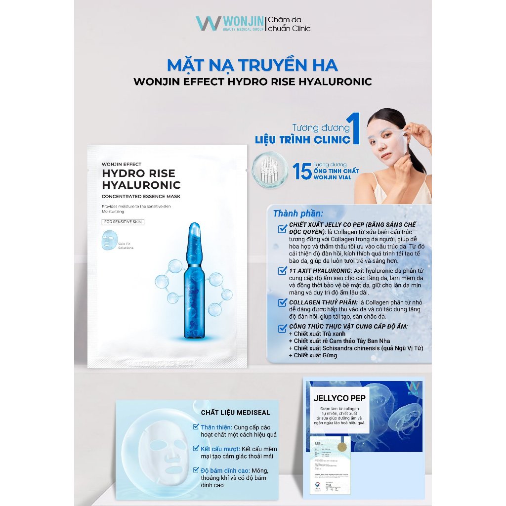 [Mã SGMST15K giảm đến 15K đơn 99K] Mặt Nạ Dưỡng Da Chuyên Sâu WonJin Mask 30g (1 Miếng) | BigBuy360 - bigbuy360.vn