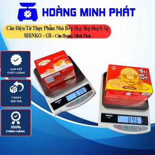 Cân điện tử thực phẩm nhà bếp shinko-gs 6kg 3kg 1kg chính xác 0.1g. chính hãng siêu bền & dùng sạc