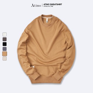 Áo Thun Dài Tay Nam Trơn ATINO Chất Liệu Cotton Ấm Áp Thấm Hút Tốt Và Có Độ Bền Cao Form Regular AN6.7981