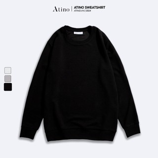 Áo thun dài tay cổ tròn nam ATINO vải thun cao cấp chuẩn form AN0504
