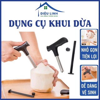 Dụng cụ khui dừa lấy nước bằng tay tiện ích - cây đục lỗ trái dừa - đồ khui dừa cầm tay tiện lợi dieulinhshop