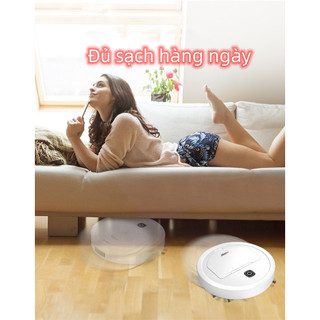 Kích thước lớn33CM Robot HKút Bụi Lau Nhà ， Máy Hút Bụi. Tự Động Phát Hiện Khi Gặp Vật Cản, Pin Trâu - Lực Hút Mạnh ,