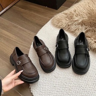 Giày LOAFER nữ - GOBE - C114 - Màu nâu và đen