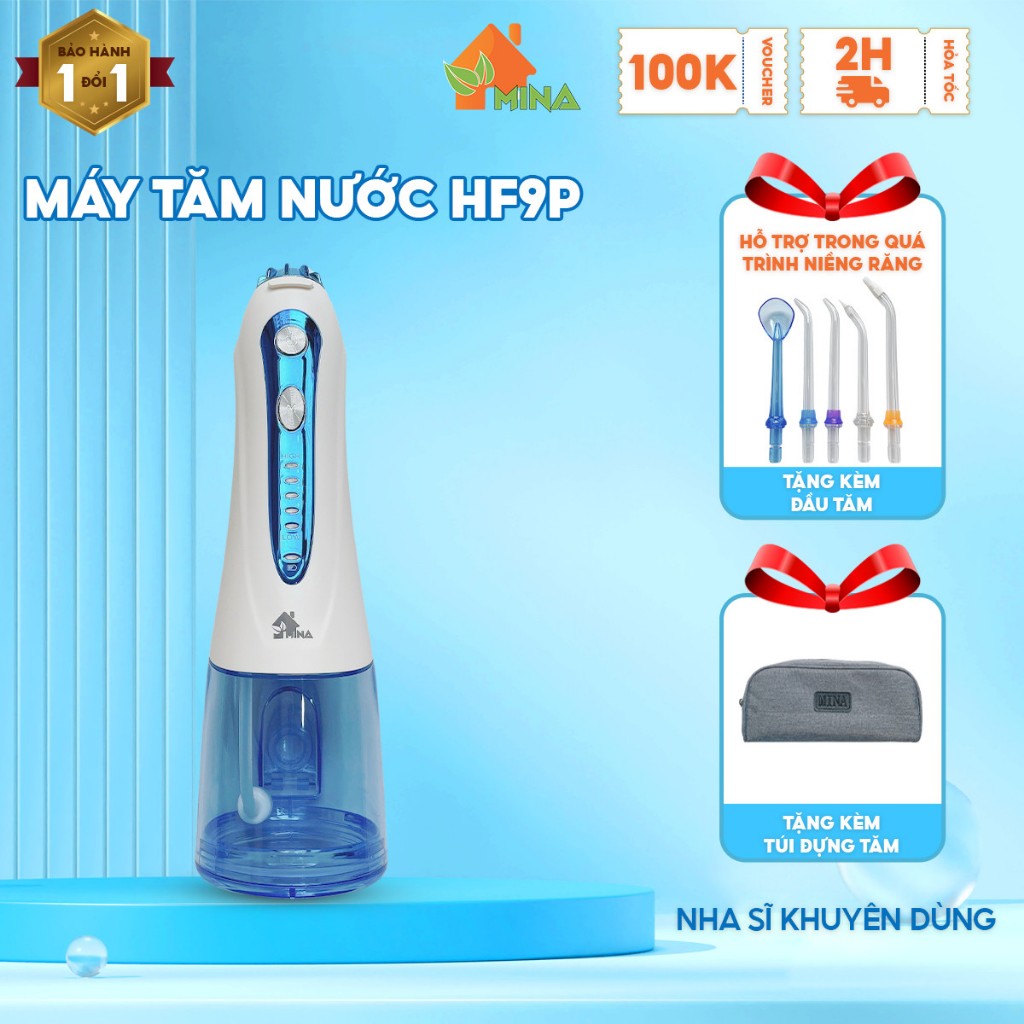 Máy Tăm Nước H2ofloss P11 - HF9P - HF10. Bảo Hành Đổi Mới 12 Tháng. Hỗ Trợ BH Trọn Đời. Tặng Kèm Túi