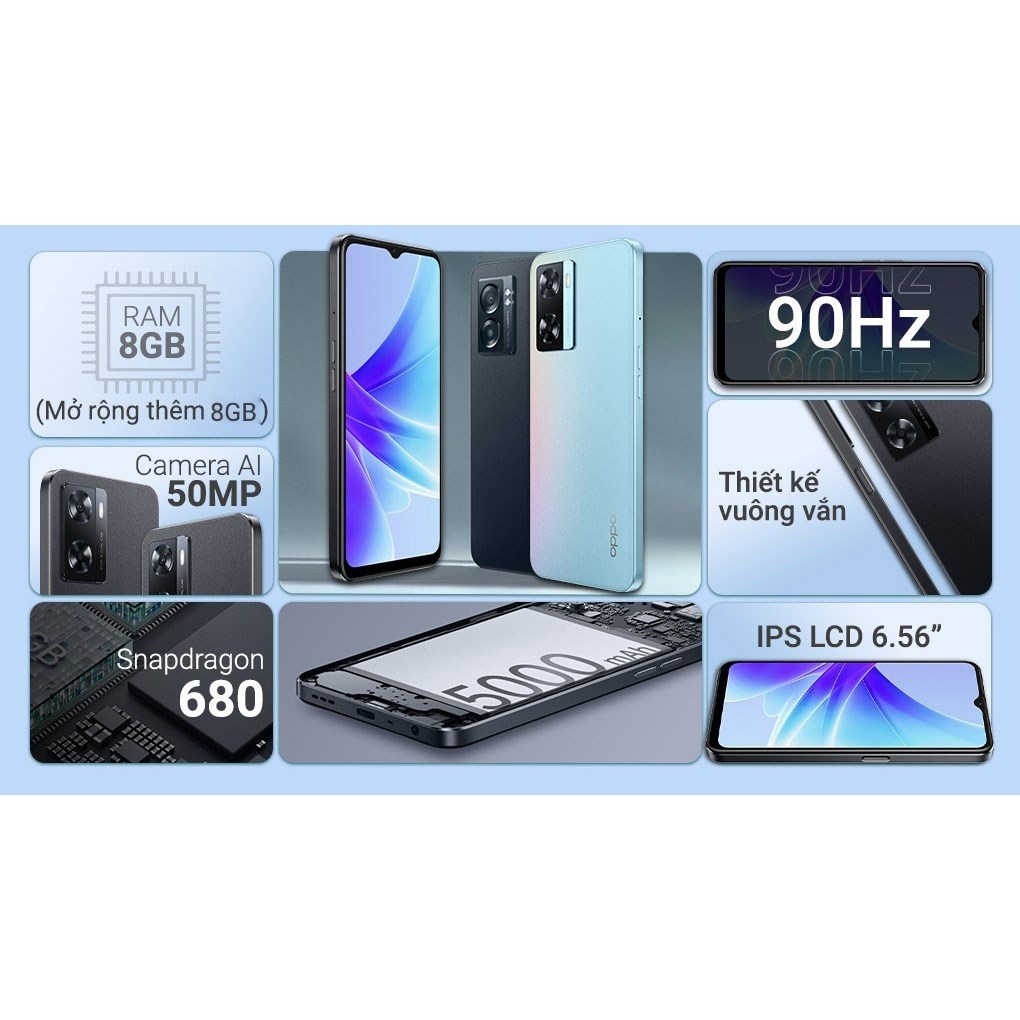 Điện thoại OPPO A77 4GB+4GB/128GB - Sạc siêu nhanh 33W - Hàng nhập khẩu nhật - Bản quốc tế | BigBuy360 - bigbuy360.vn