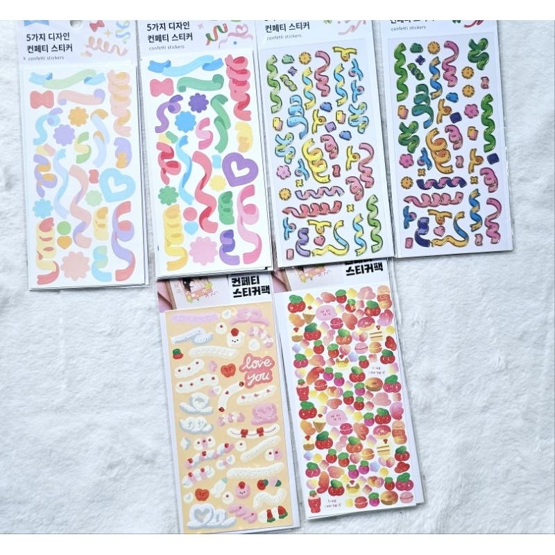 [CÓ SẴN] STICKERS CONFETTI TRANG TRÍ - DAISO HÀN QUỐC