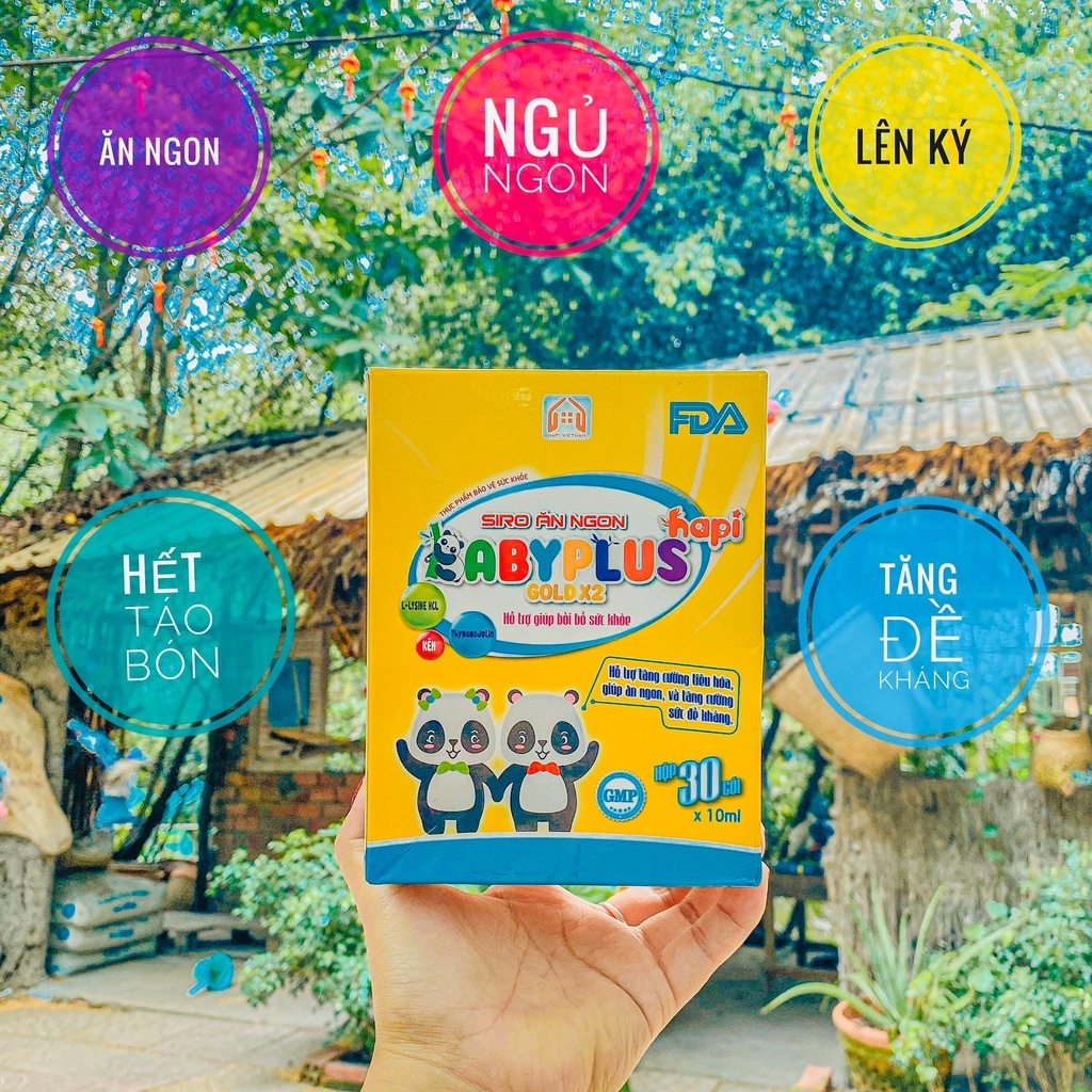 MUA 1 TẶNG 2-Siro Ăn Ngon Baby Plus Chính Hãng - Giúp Bé Tăng Cân, Tiêu Hoá Tốt, Tăng Cường Đề Kháng, Hết Táo Bón