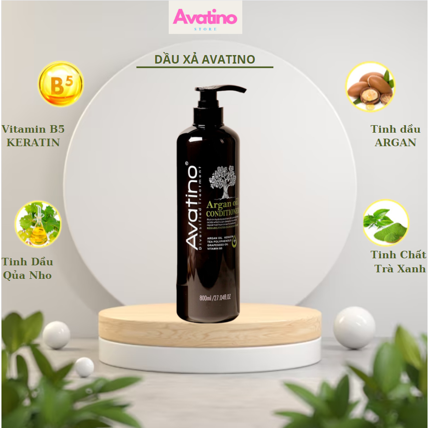 Dầu xả avatino phục hồi và nuôi dưỡng tóc
