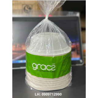 Set 50 chén giấy bã mía Gracz 350ml