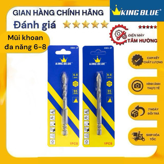 Mũi Khoan ĐN Lục Giác 2 Cạnh KBH2F-06*95 và KBH2F-08*95 King Blue