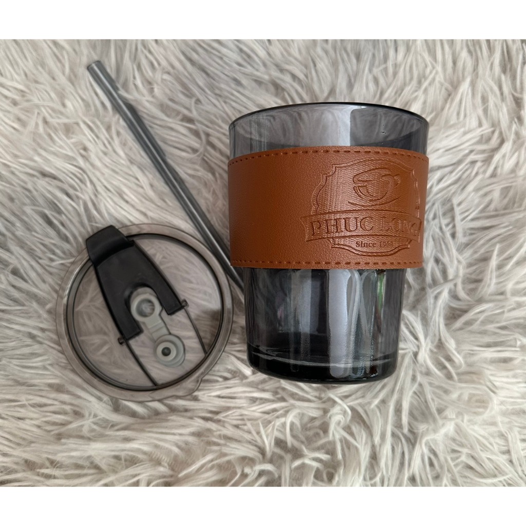Ly thuỷ tinh Phúc Long mix da 430 ml