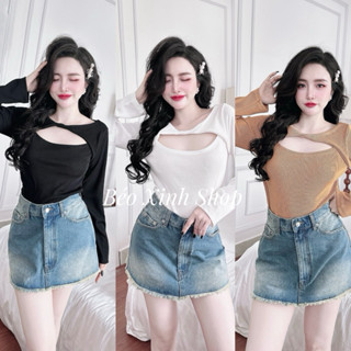  Thời Trang Áo Thun Vải Nỉ Tăm Có Bigsize 50 - 100Kg Dễ Thương Top Nữ - A.1242 