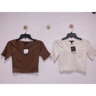 ÁO CROTOP VIỀN REN F21