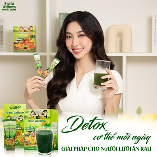 Thức Uống Rau Xanh Arata Wellness Nhật Bản, Detox Cơ Thể, Đẹp Da Đẹp Dáng, Tiêu Hoá Khoẻ 3g - Hộp 30g