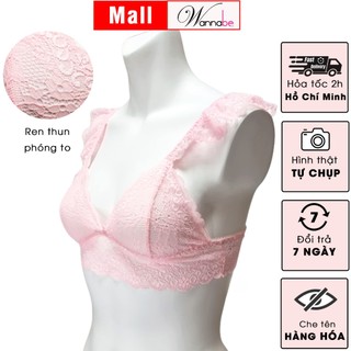 Áo ngực WANNABE ANR08 áo chíp ren hoa mềm mại nhẹ nhàng co giãn thoải mái